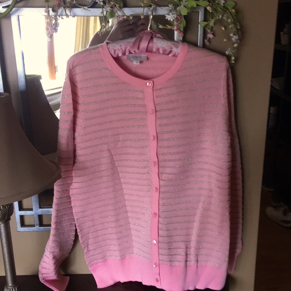 Loft Outlet striped cardigan SZ Lrg